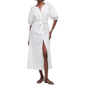 Madewell White Midi Dress